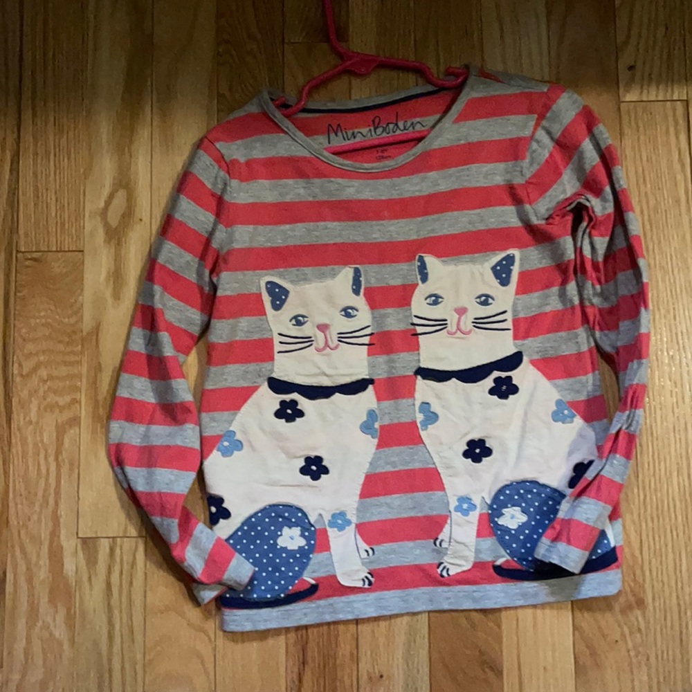 Mini Boden long sleeve shirt size 7-8 GUC
